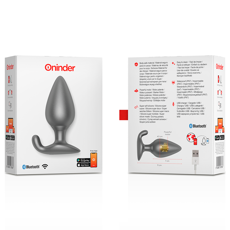 ONINDER - RIO PLUG ANAL VIBRADOR - APP GRATUITA