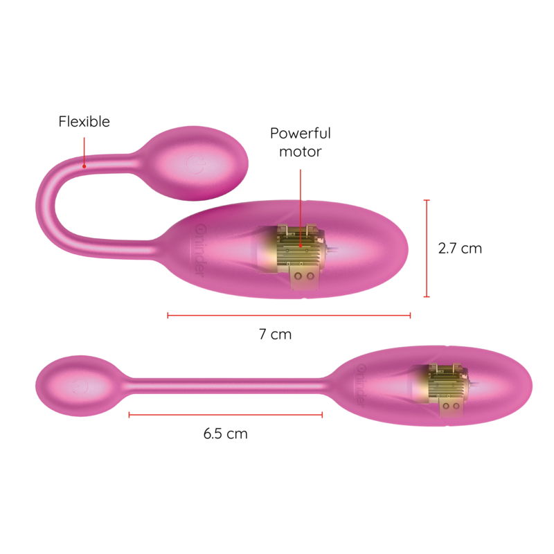 ONINDER - DENVER HUEVO VIBRADOR 7 X 2.7 CM - APP GRATUITA